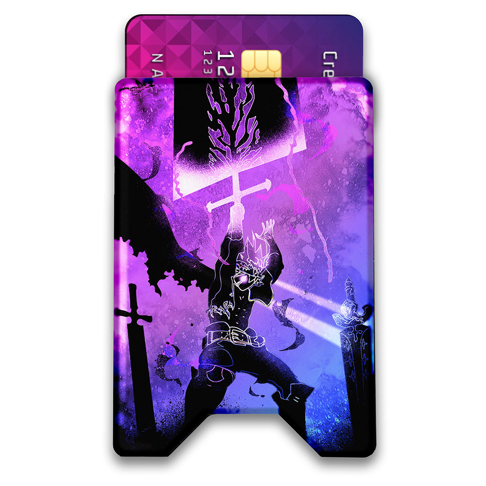 Soul of the Magic Knight Plexi Glass Acrylic Backed 3D Printed Ultra Slim and Compact Wallet