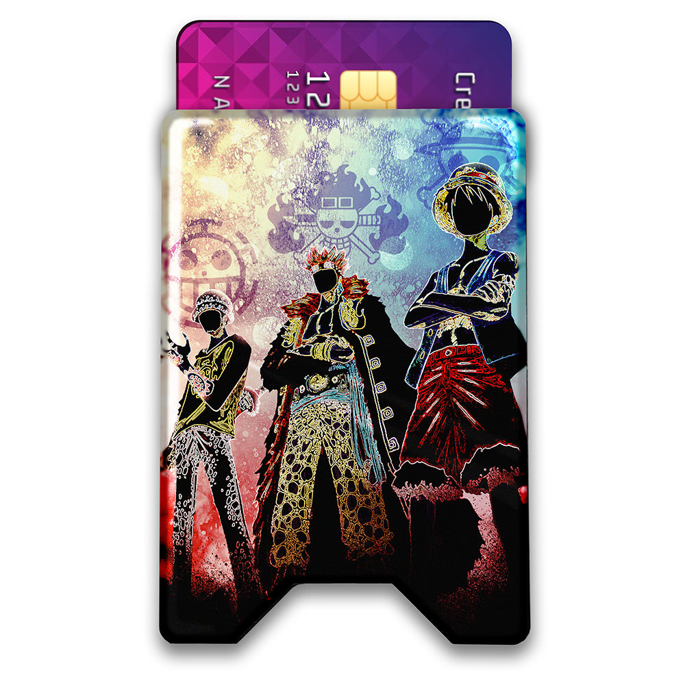 Soul of the Trio Plexi Glass Acrylic Backed 3D Printed Ultra Slim and Compact Wallet