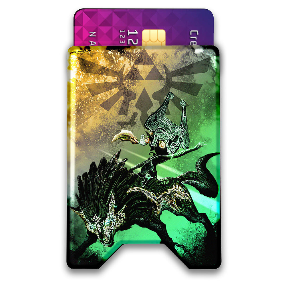 Soul of the Wolf Plexi Glass Acrylic Backed 3D Printed Ultra Slim and Compact Wallet
