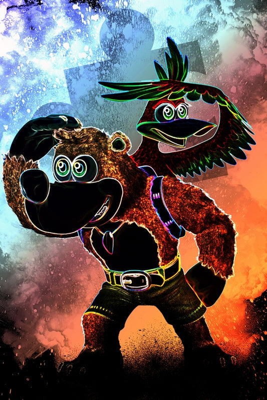 Soul of the Bear and the Bird Plexi Glass Wall Art