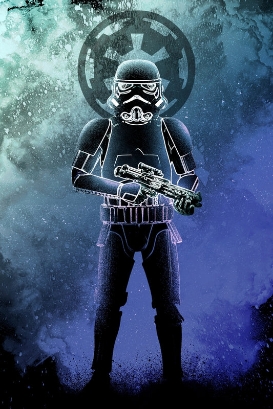 Soul of the Galactic Soldier Plexi Glass Wall Art