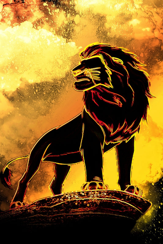 Soul of the Lion King Plexi Glass Wall Art