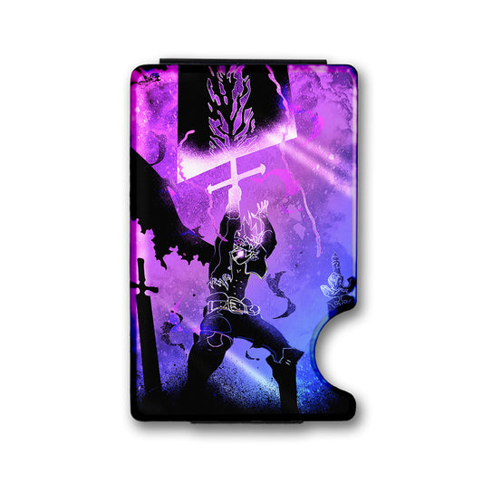 Soul of the Magic Knight Plexi Glass Acrylic Backed Metal Wallet