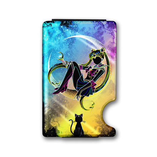 Soul of the Moon Plexi Glass Acrylic Backed Metal Wallet