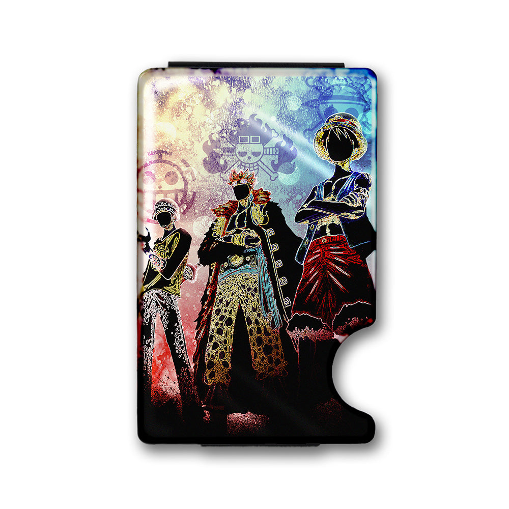 Soul of the Trio Plexi Glass Acrylic Backed Metal Wallet