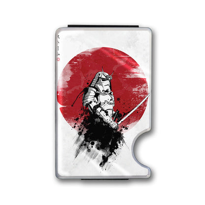 Storm Samurai Plexi Glass Acrylic Backed Metal Wallet