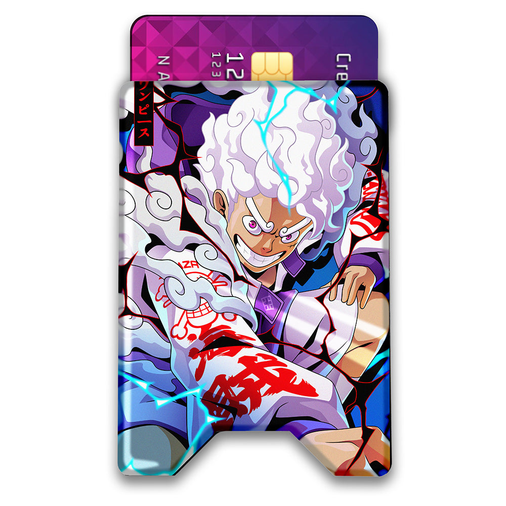 Stormy Blue Plexi Glass Acrylic Backed 3D Printed Ultra Slim and Compact Wallet