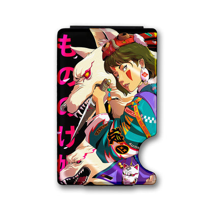 Street Wolf Princess Plexi Glass Acrylic Backed Metal Wallet