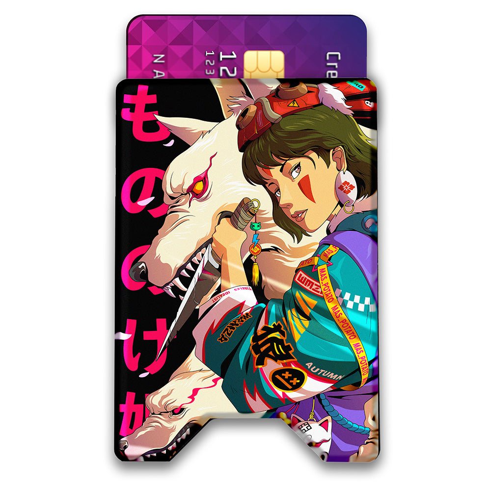 Street Wolf Princess Plexi Glass Acrylic Backed 3D Printed Ultra Slim and Compact Wallet