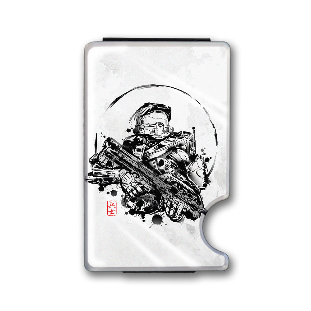 Super Soldier Plexi Glass Acrylic Backed Metal Wallet