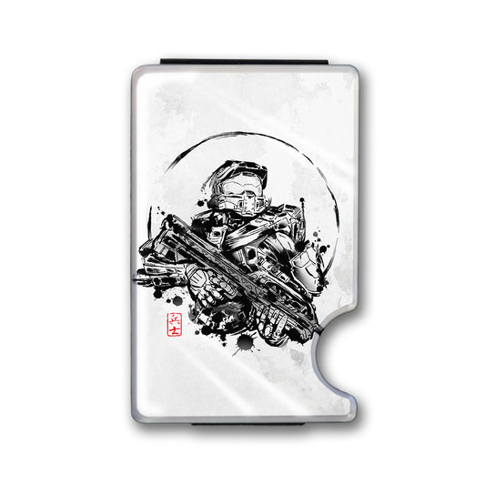 Super Soldier Plexi Glass Acrylic Backed Metal Wallet