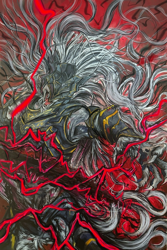 The Black Blade Plexi Glass Wall Art