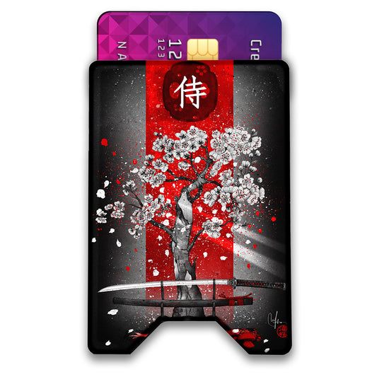 The Way of the Samurai Plexi Glass Acrylic Backed 3D Printed Ultra Slim and Compact Wallet
