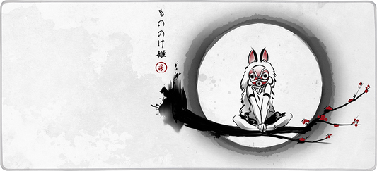 The wolf girl X-Large Mouse Pad