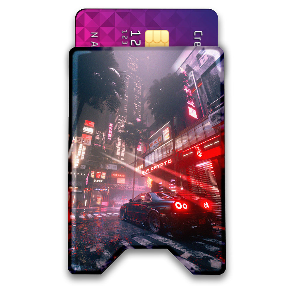 Through the Past Plexi Glass Acrylic Backed 3D Printed Ultra Slim and Compact Wallet