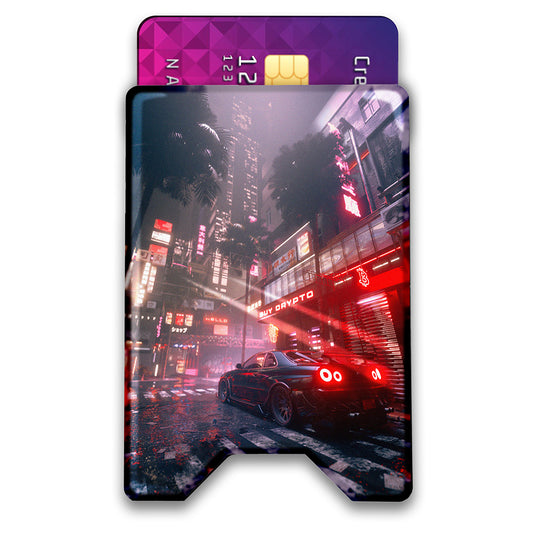 Through the Past Plexi Glass Acrylic Backed 3D Printed Ultra Slim and Compact Wallet