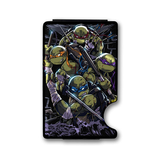 Turtle Gang Plexi Glass Acrylic Backed Metal Wallet