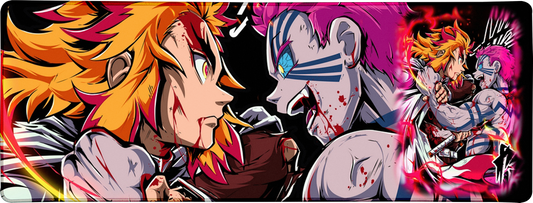 Two Warriors Large Mouse Pad