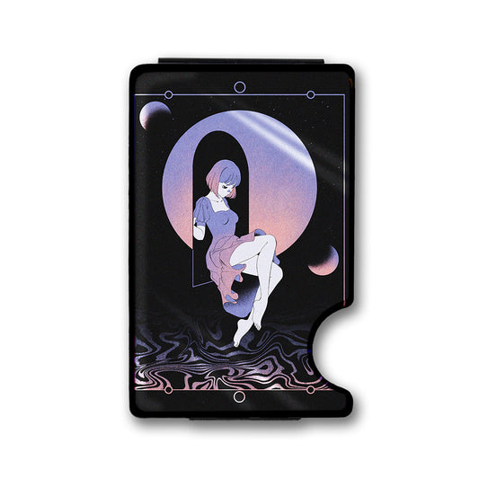 Unknown Places Plexi Glass Acrylic Backed Metal Wallet