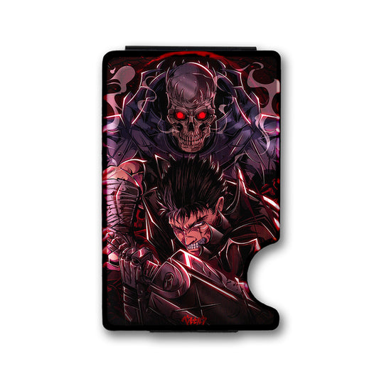 Vicious Ferocity Plexi Glass Acrylic Backed Metal Wallet