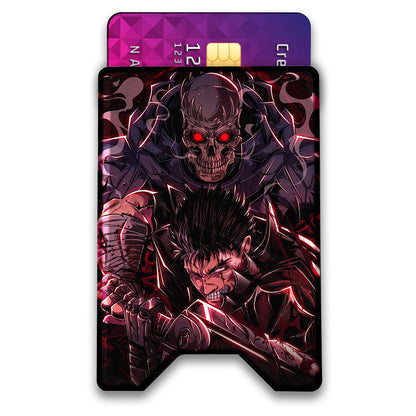 Vicious Ferocity Plexi Glass Acrylic Backed 3D Printed Ultra Slim and Compact Wallet