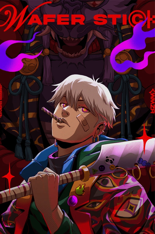 Wafer Stick Plexi Glass Wall Art