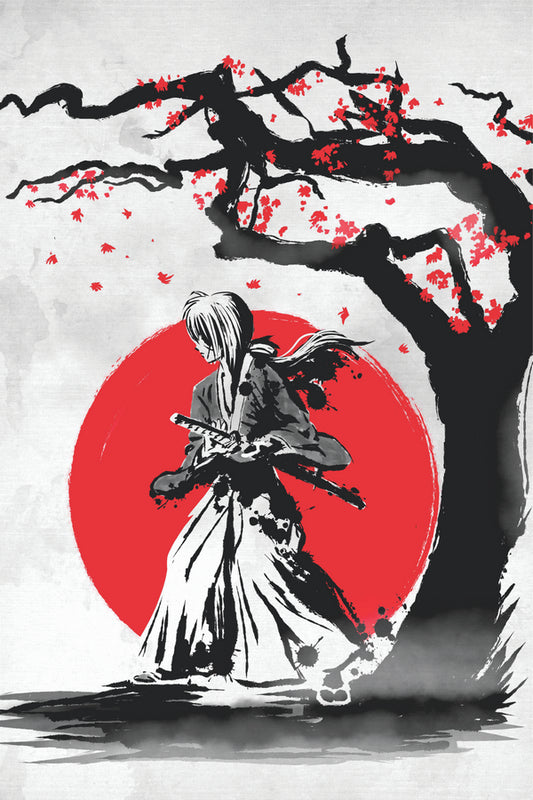 Wandering Samurai Plexi Glass Wall Art