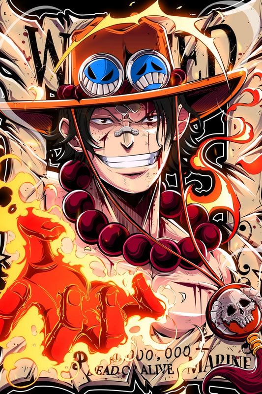 Wanted Fire Plexi Glass Wall Art