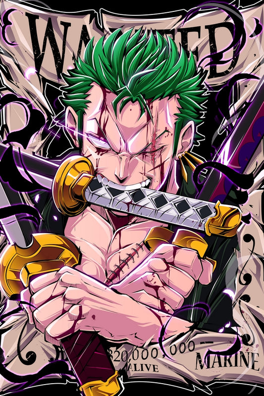 Wanted Pirate Hunter Plexi Glass Wall Art