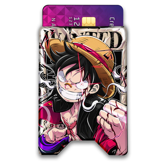 Wanted Straw Hat Pirate Plexi Glass Acrylic Backed 3D Printed Ultra Slim and Compact Wallet