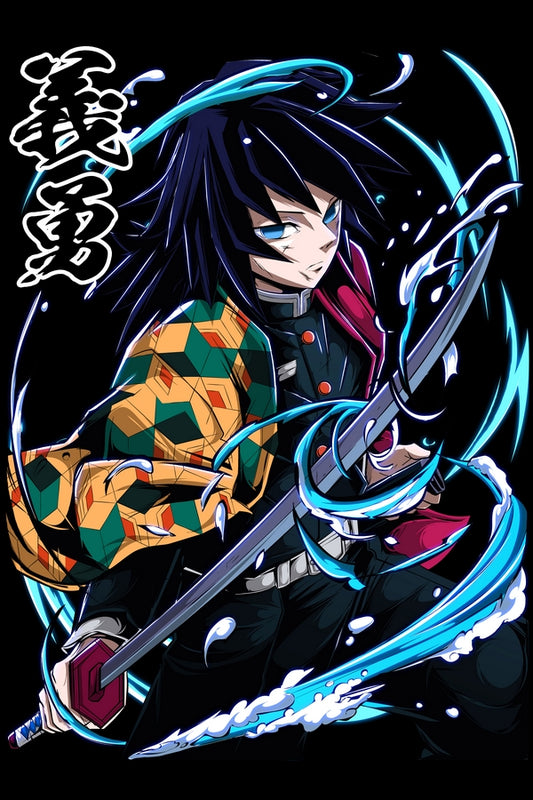 Water Swordsman Plexi Glass Wall Art