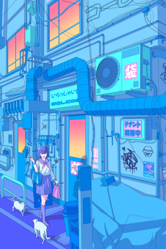 Welcoming Cats Plexi Glass Wall Art