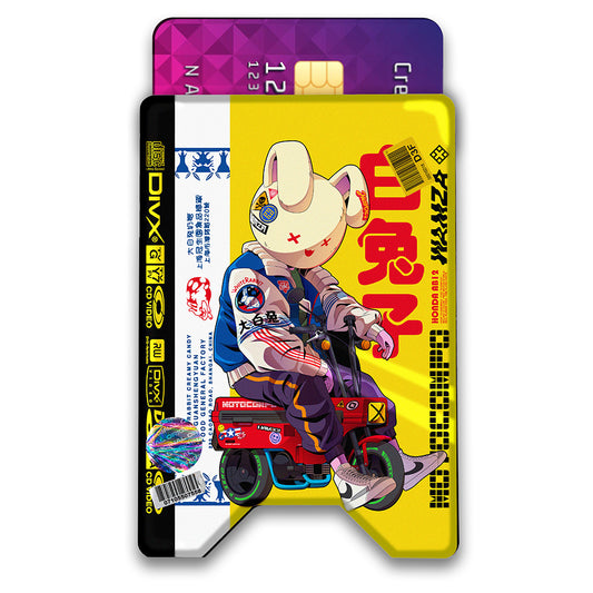 White Rabbit Magazine Plexi Glass Acrylic Backed 3D Printed Ultra Slim and Compact Wallet