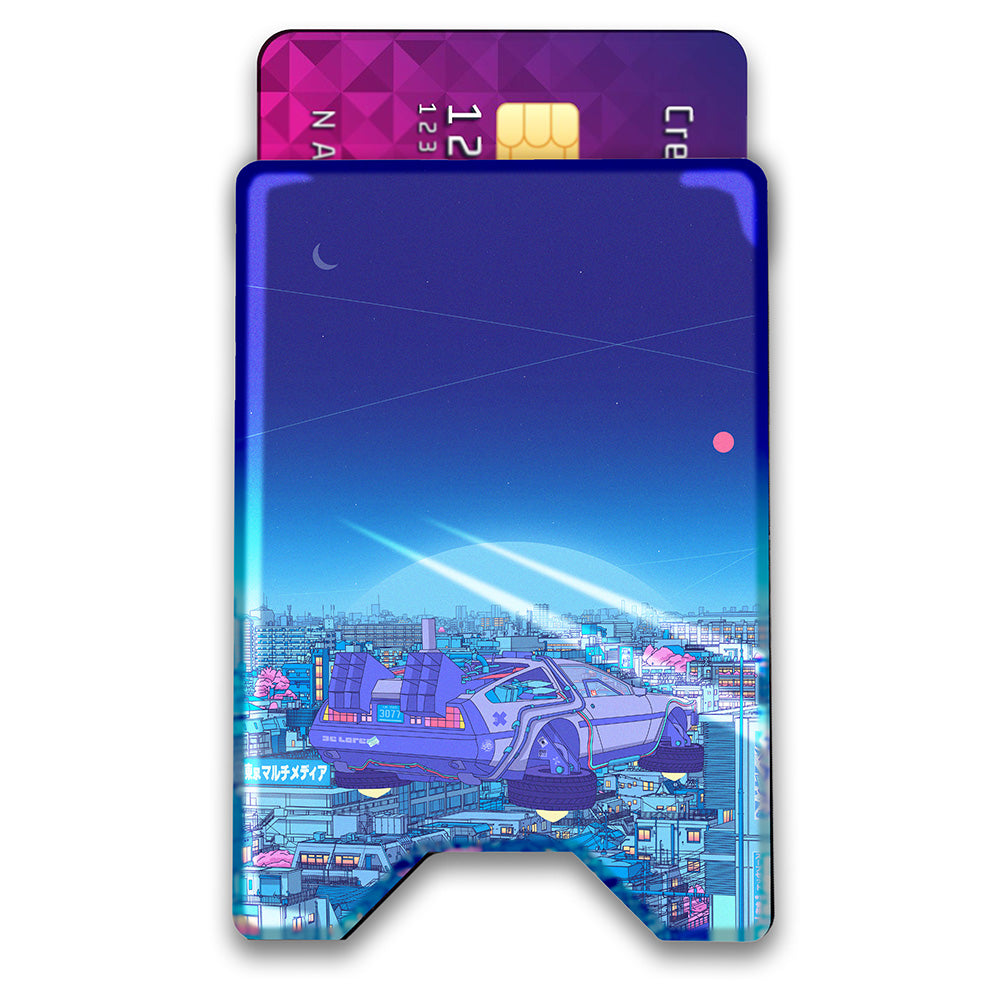Wires and Skylines Plexi Glass Acrylic Backed 3D Printed Ultra Slim and Compact Wallet