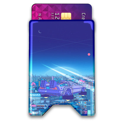 Wires and Skylines Plexi Glass Acrylic Backed 3D Printed Ultra Slim and Compact Wallet