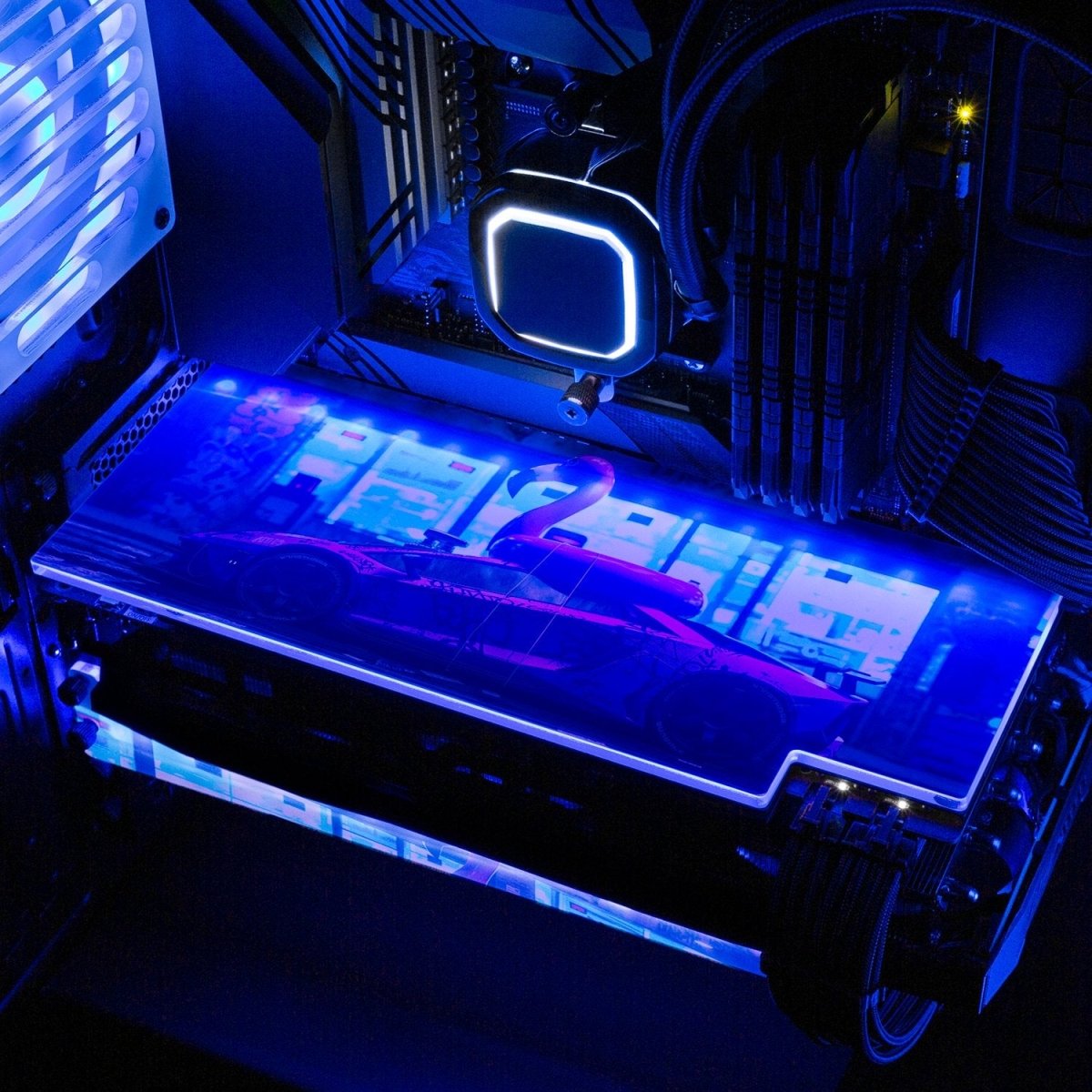 Bad Flamingo 2 RGB GPU Backplate - Skie Graphic Studio - V1Tech