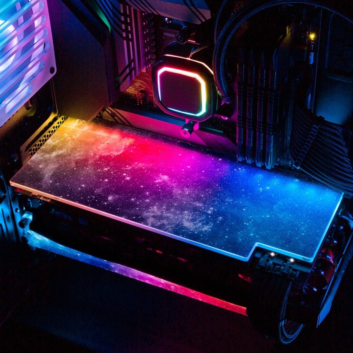 'Black Space' Custom Design RGB GPU Backplate by V1 Tech | Tailored To ...