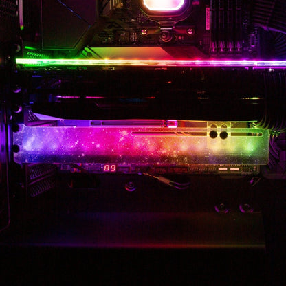 Blue Space RGB GPU Support Bracket - V1Tech