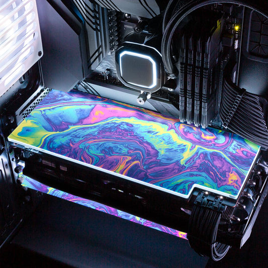 Colorburst RGB GPU Backplate - Geoglyser - V1Tech