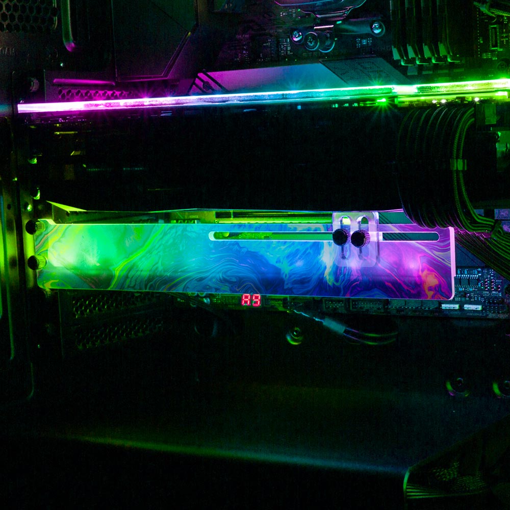 Colorburst RGB GPU Support Bracket - Geoglyser - V1Tech