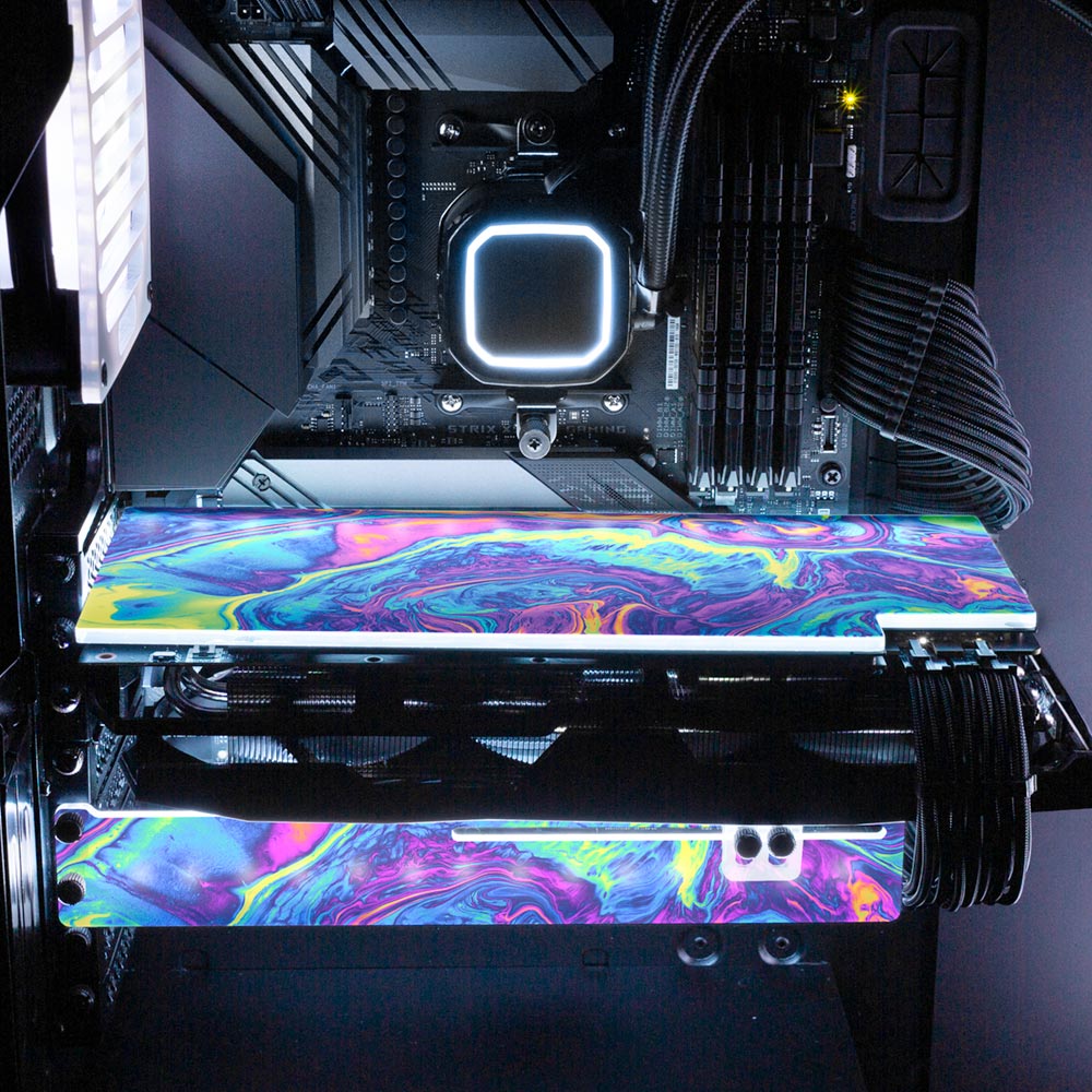 Colorburst RGB GPU Support Bracket - Geoglyser - V1Tech