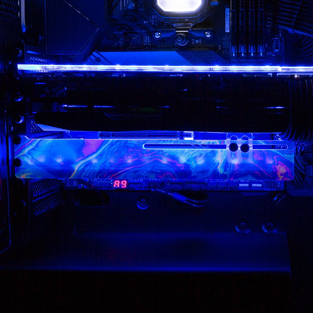 Colorburst RGB GPU Support Bracket - Geoglyser - V1Tech