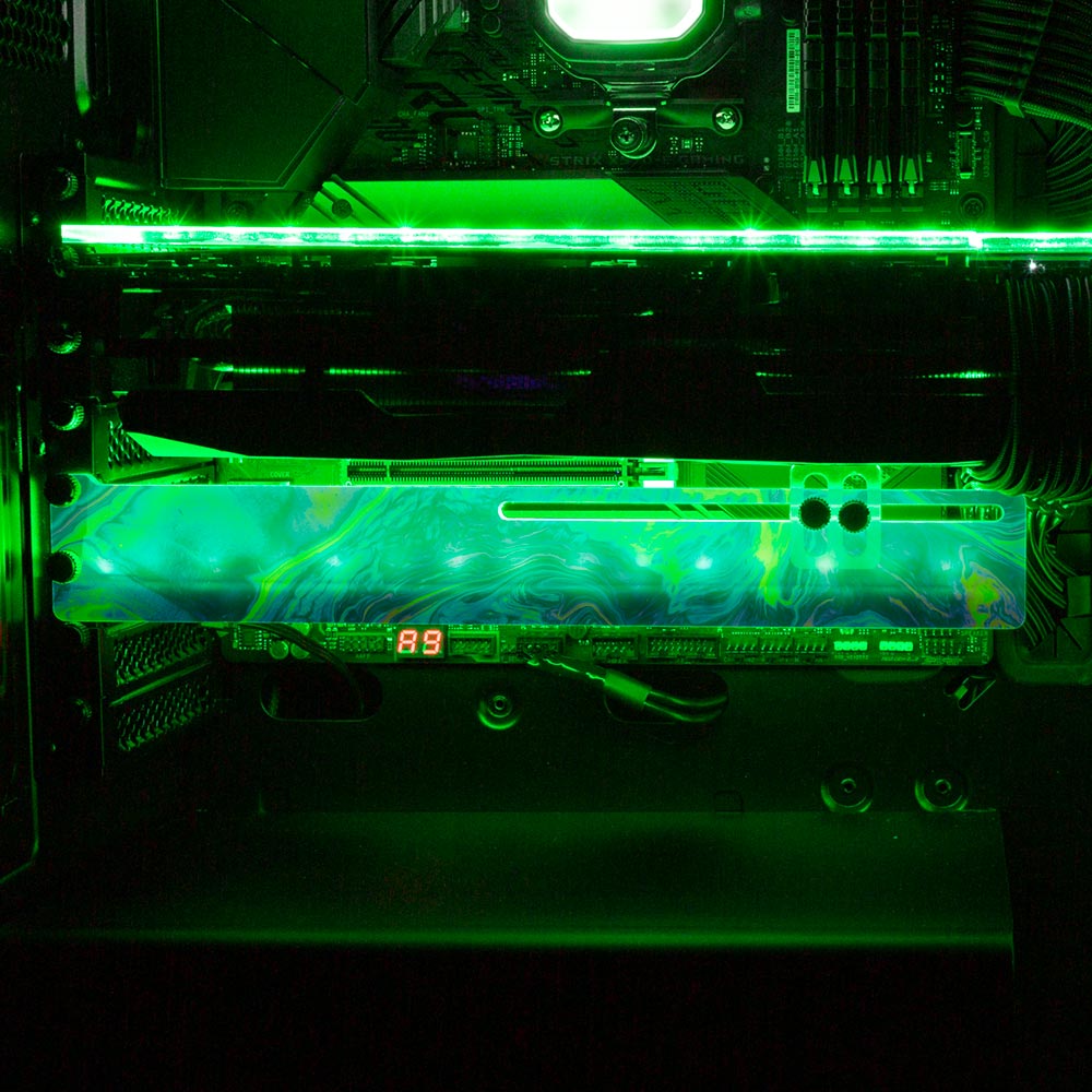 Colorburst RGB GPU Support Bracket - Geoglyser - V1Tech