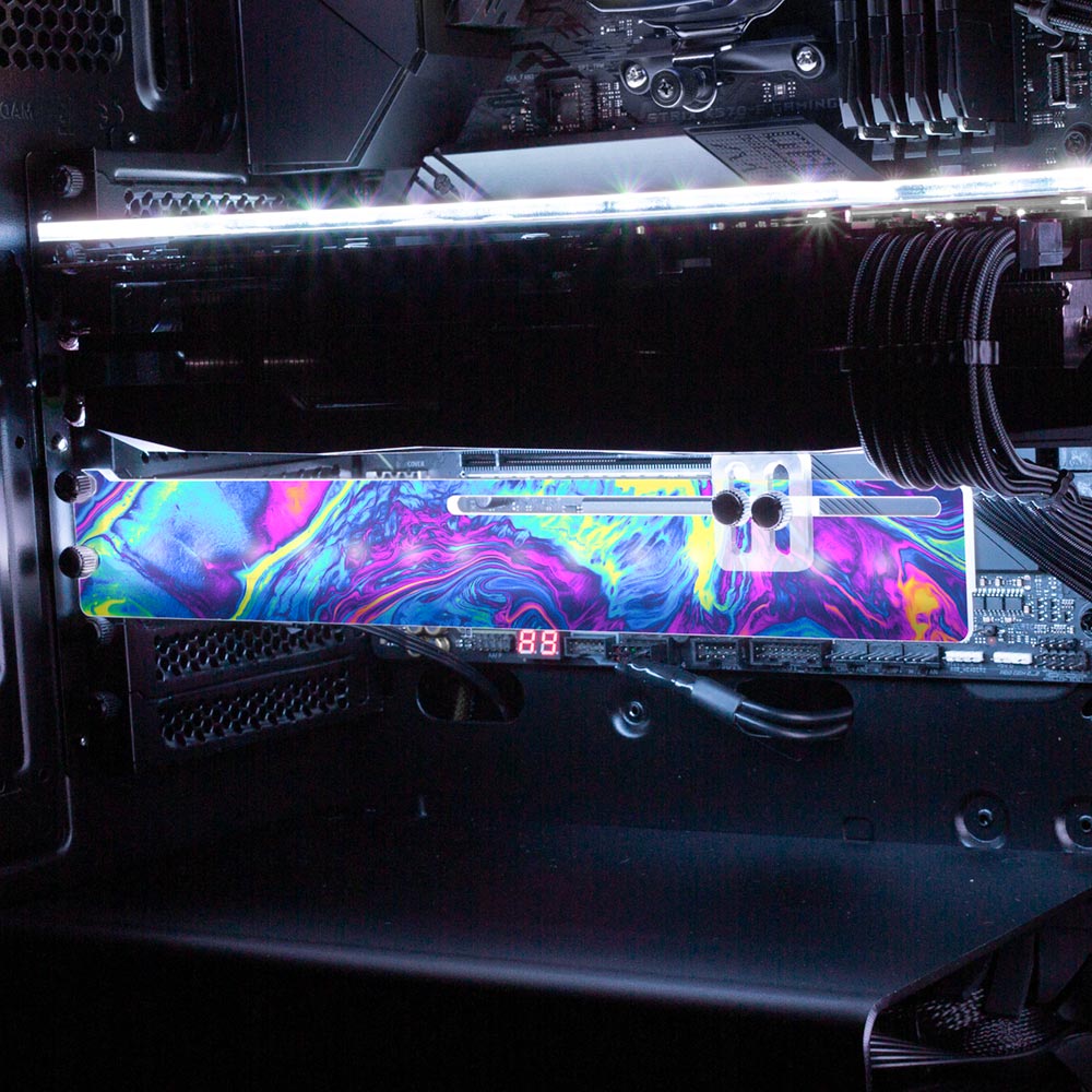 Colorburst RGB GPU Support Bracket - Geoglyser - V1Tech
