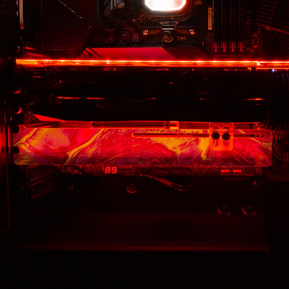 Colorburst RGB GPU Support Bracket - Geoglyser - V1Tech