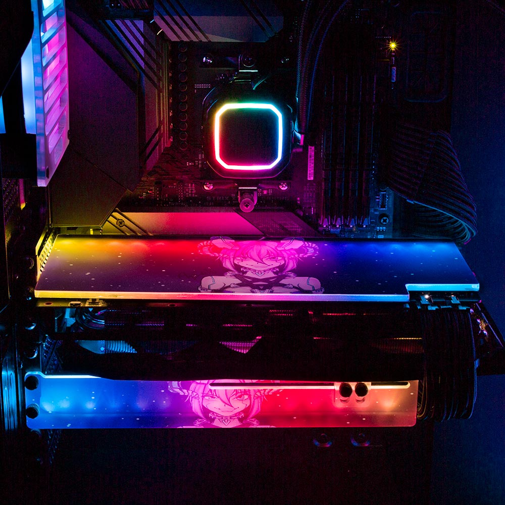 Ghost Data - 'Cyber Angel Shepherdess' | Custom RGB GPU Backplate by V1 ...
