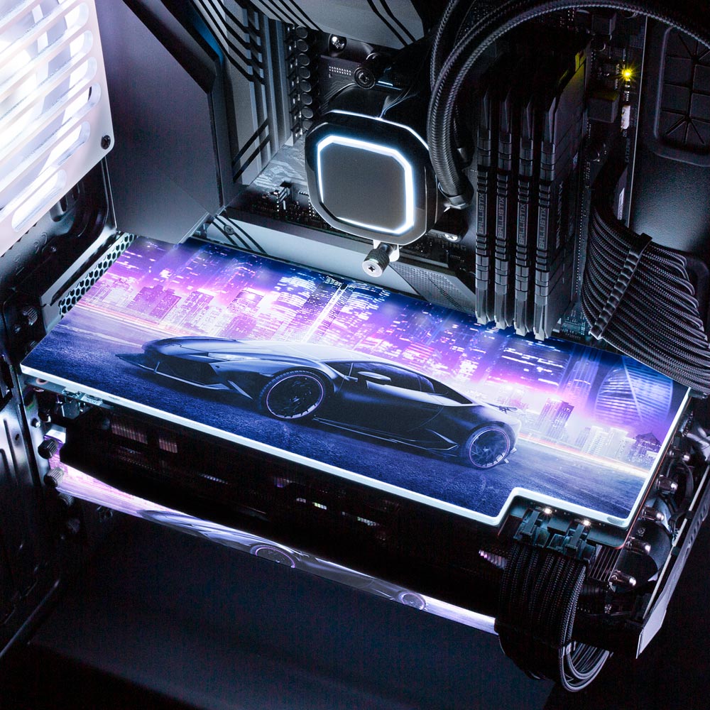 Nogar007 - 'Cybercity' | Custom RGB GPU Backplate by V1 Tech | Tailored ...