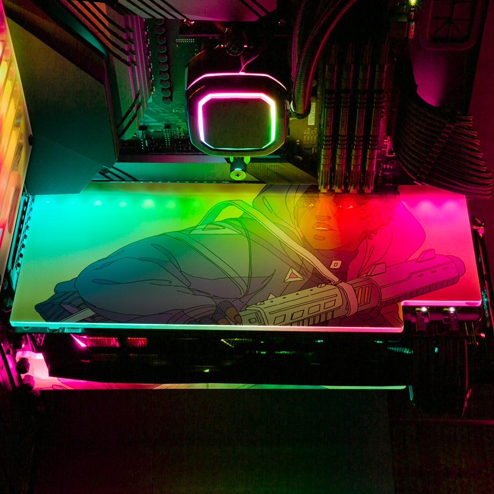 Kuurakuu - 'Cyberpunk Boy' | Custom RGB GPU Backplate by V1 Tech ...