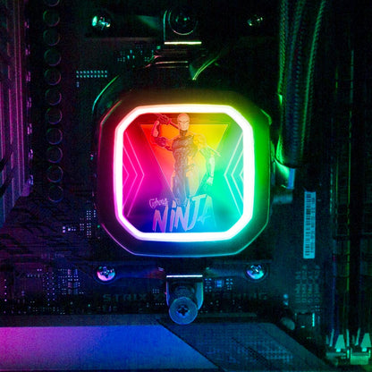 Cyborg Ninja AIO Cover for Corsair RGB Hydro Platinum and Pro Series (H100i, H115i, H150i, H100X, XT, X, SE, H60) - Ddjvigo - V1Tech