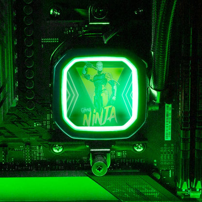 Cyborg Ninja AIO Cover for Corsair RGB Hydro Platinum and Pro Series (H100i, H115i, H150i, H100X, XT, X, SE, H60) - Ddjvigo - V1Tech